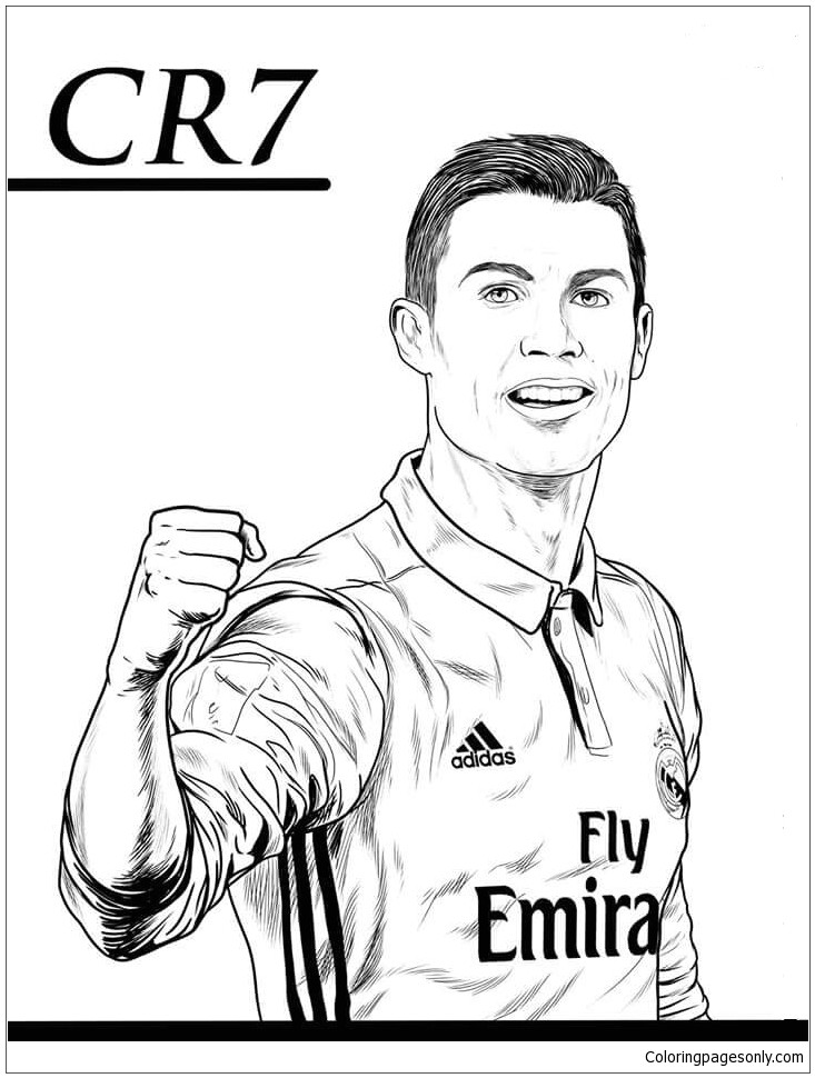 Coloriage Foot Ronaldo Imprimer - Coloriage.eu.org