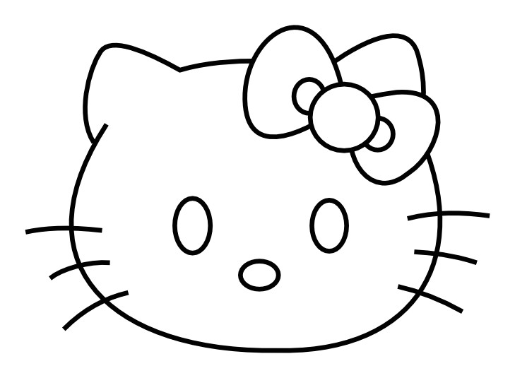 Coloriage A Imprimer De Hello Kitty Gratuit Fiches Et Pdf   Télécharger