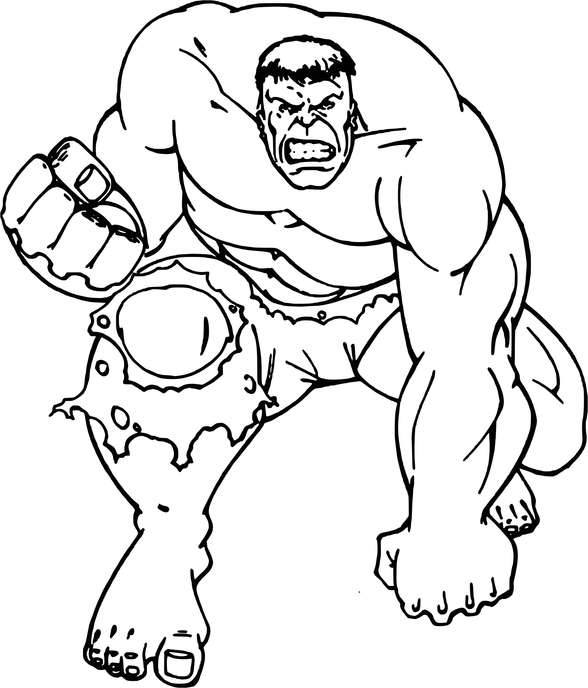 Coloriage A Imprimer De Hulk Coloriage Hulk Le Super Héros à Imprimer Et Colorier