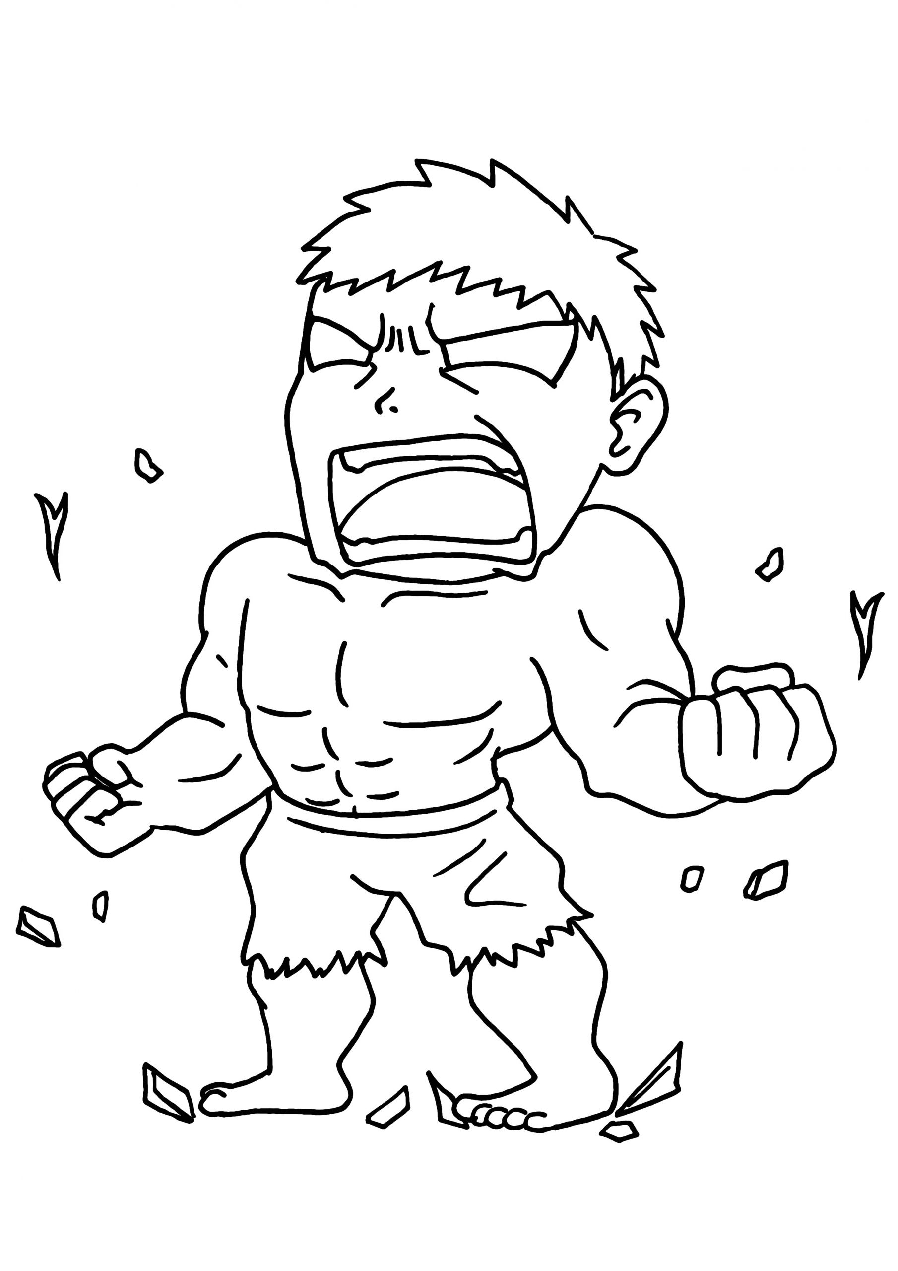 Coloriage A Imprimer De Hulk Dessin Facile Hulk