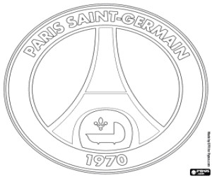 Coloriage A Imprimer De Paris Saint Germain Coloriage Emblème Du Paris Saint Germain à Imprimer