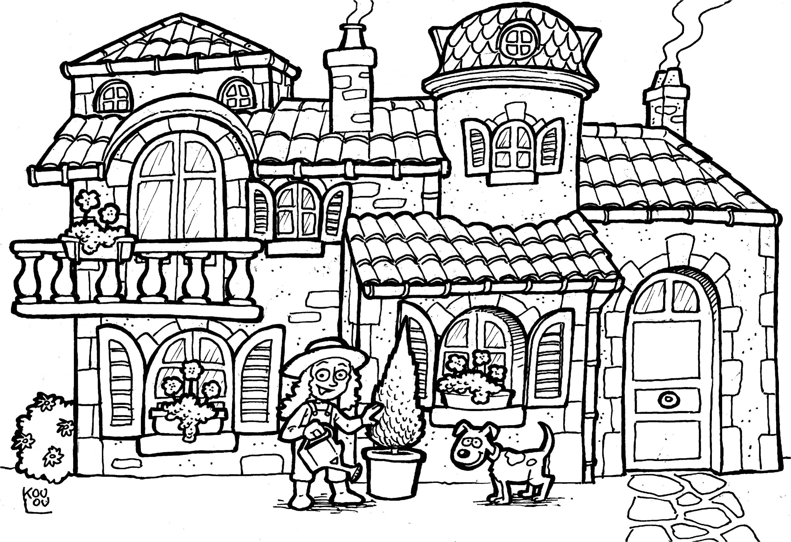 Coloriage à Imprimer De Paysage Paysage Gratuit élégant Coloriage Paysage Hiver