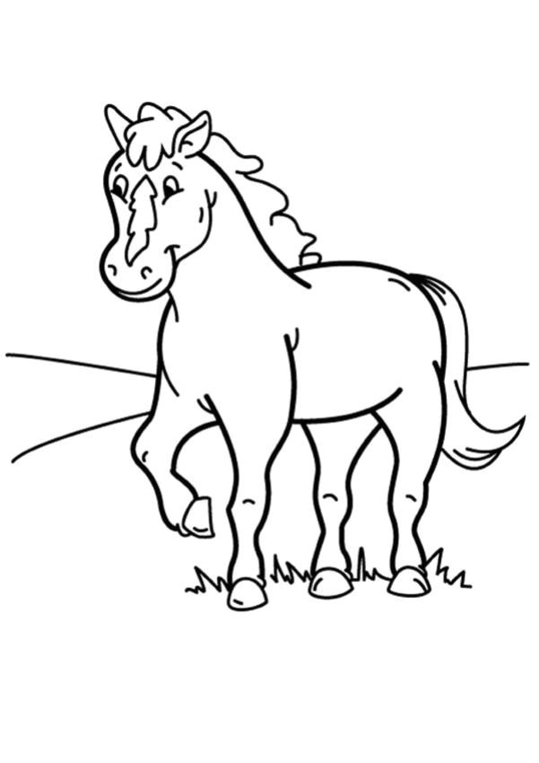 Coloriage à Imprimer De Poney Coloriages Poney Fr Hellokids