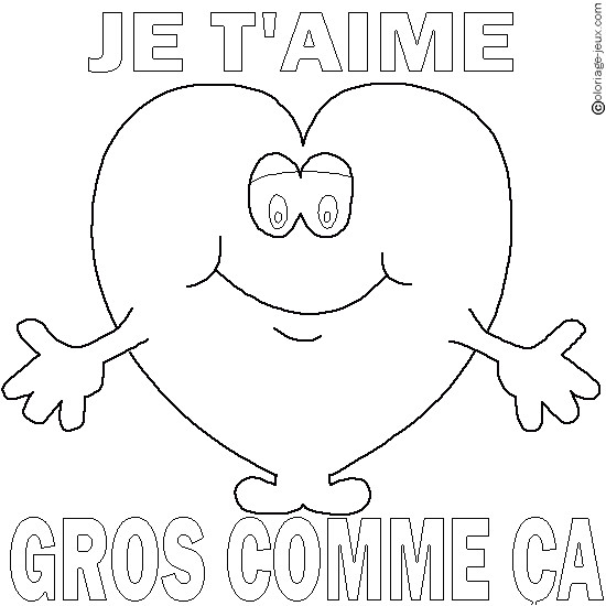 Coloriage A Imprimer De St Valentin Coloriage De Coeur D Amour