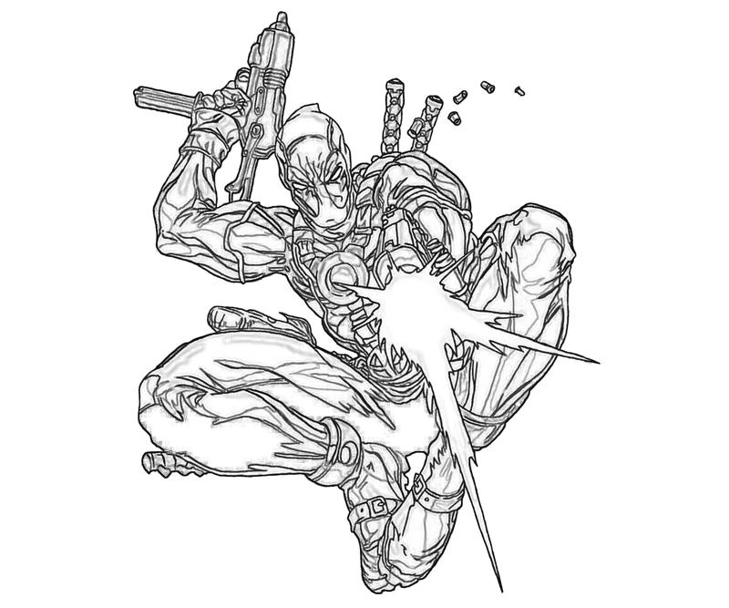 Coloriage A Imprimer Deadpool 13 Simple Coloriage Deadpool Stock