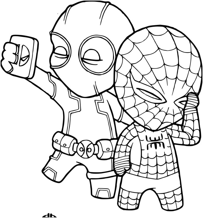 Coloriage A Imprimer Deadpool 13 Simple Coloriage Deadpool Stock