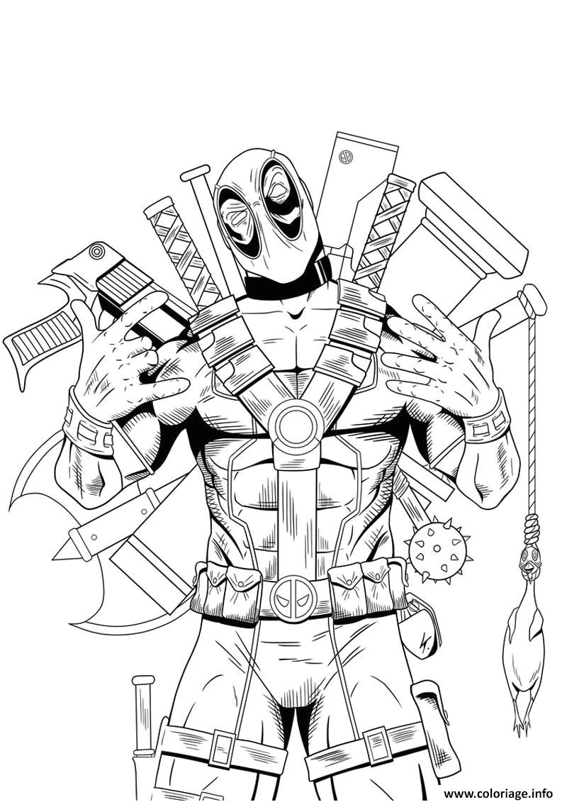 Coloriage A Imprimer Deadpool Deadpool Coloriage Nice Coloriage Deadpool 8 Jecolorie