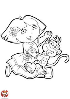 Coloriage A Imprimer Dora Et Babouche 14 Meilleures Images Du Tableau Coloriage Dora