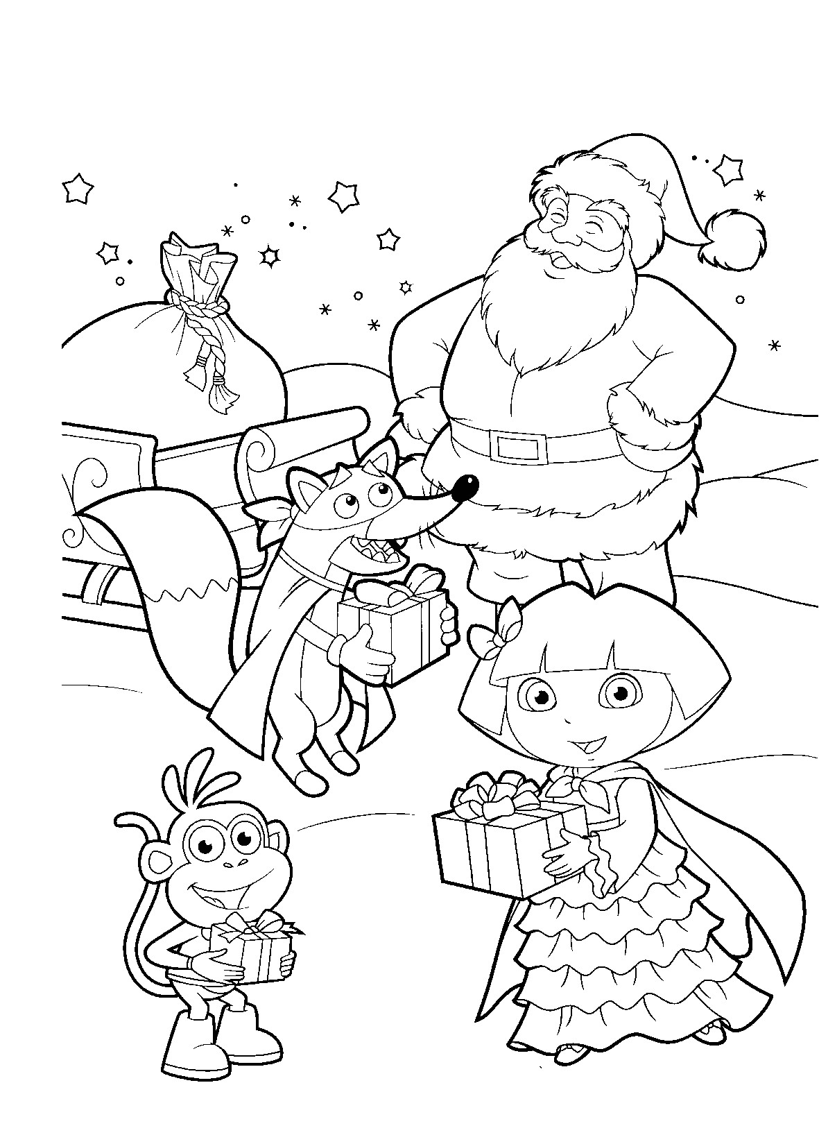 Coloriage A Imprimer Dora Et Babouche Index Of Albums Dora Noel