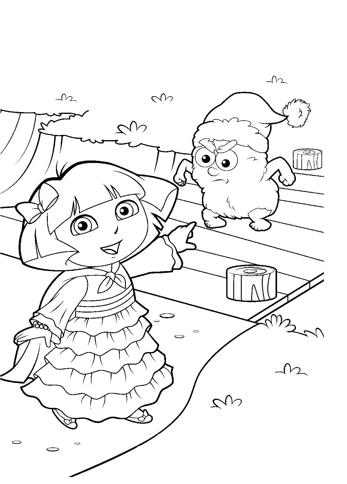 Coloriage A Imprimer Dora Et Babouche Index Of Albums Dora Noel