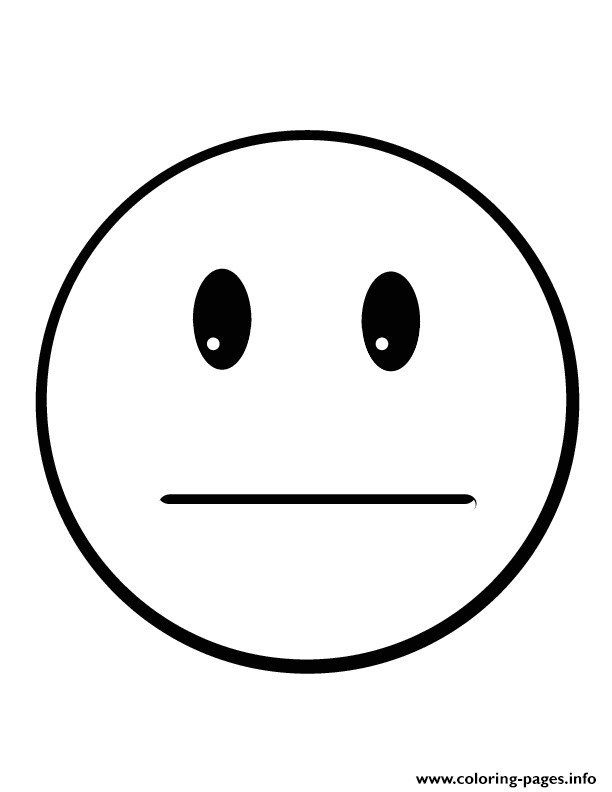 Coloriage A Imprimer Emoji Print Neutral Emoji Coloring Pages
