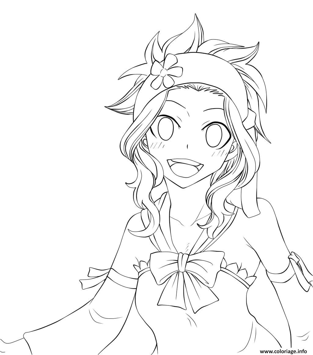 Coloriage à Imprimer Fairy Tail Coloriage Fairy Tail Levy Rejoin Natsu Jecolorie