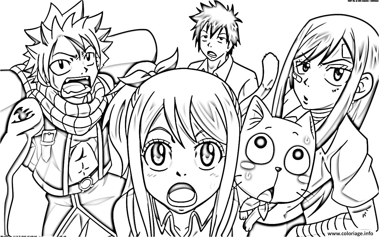 Coloriage à Imprimer Fairy Tail Coloriage Fairy Tail Manga 12 Jecolorie