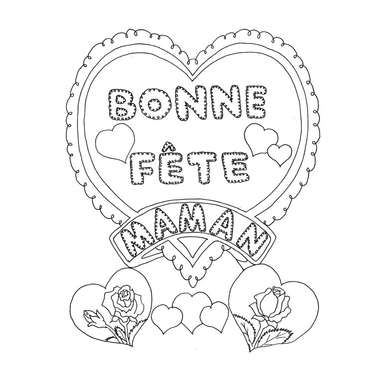 Coloriage A Imprimer Fete Des Mamans Dessin Pour Sa Maman A Imprimer