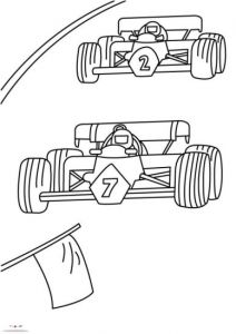 Coloriage A Imprimer formule 1 Coloriage formule1 Pilotes Course
