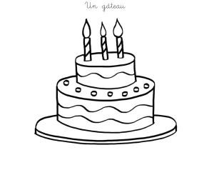 Coloriage A Imprimer Gateau Coloriage à Imprimer Un Gâteau
