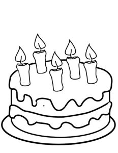 Coloriage A Imprimer Gateau Dessin Gateau D Anniversaire 3 Ans