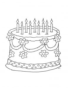 Coloriage A Imprimer Gateau Gateau Anniversaire Coloriage Anniversaire Coloriages