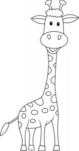 Coloriage A Imprimer Girafe Une Girafe Tipirate