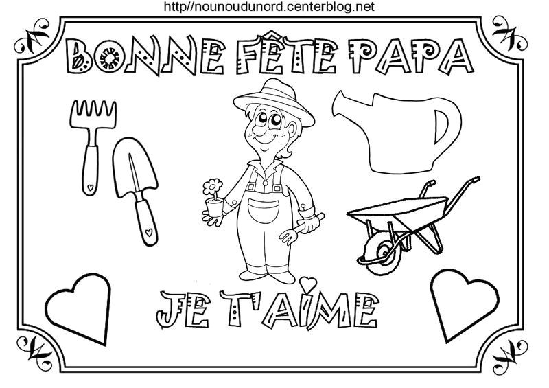 Coloriage A Imprimer Gratuit Bonne Fete Papa Coloriage Fete Des Peres Poemes