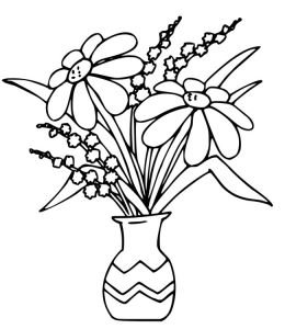 Coloriage A Imprimer Gratuit Bouquet De Fleurs Bouquet De Fleurs Coloriage De Bouquets A Imprimer