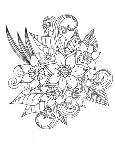 Coloriage A Imprimer Gratuit Bouquet De Fleurs Coloriage Adulte Bouquet De Fleurs