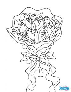 Coloriage A Imprimer Gratuit Bouquet De Fleurs Coloriages Bouquet De Fleurs Fr Hellokids