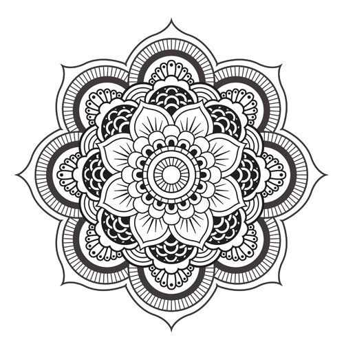 Coloriage A Imprimer Gratuit De Rosace Mandala N°1 En Coloriage   Imprimer