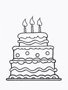 Coloriage A Imprimer Gratuit Gateau Anniversaire Coloriage Gateau Anniversaire Génial Imprimer Nouveau