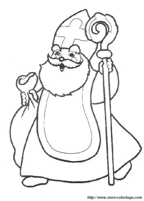 Coloriage A Imprimer Gratuit Saint Nicolas Coloriage De Saint Nicolas Dessin Coloriage Saint Nicolas
