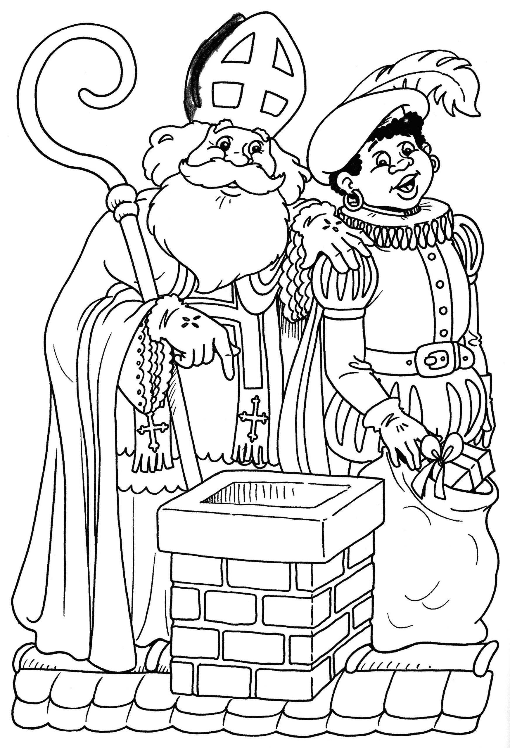 Coloriage A Imprimer Gratuit Saint Nicolas Coloriage Saint Nicolas à Imprimer Gratuit Dessus
