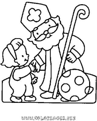 Coloriage A Imprimer Gratuit Saint Nicolas Coloriages Saint Nicolas Page 1 Noel