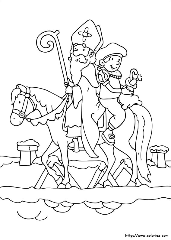 Coloriage A Imprimer Gratuit Saint Nicolas Saint Nicolas 16 Fêtes Et Occasions Spéciales