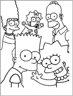 Coloriage à Imprimer Gratuit Simpson Les 231 Meilleures Images De Dessin A Colorier 12