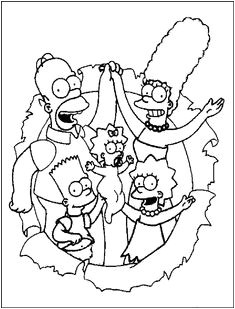 Coloriage à Imprimer Gratuit Simpson Les 231 Meilleures Images De Dessin A Colorier 12