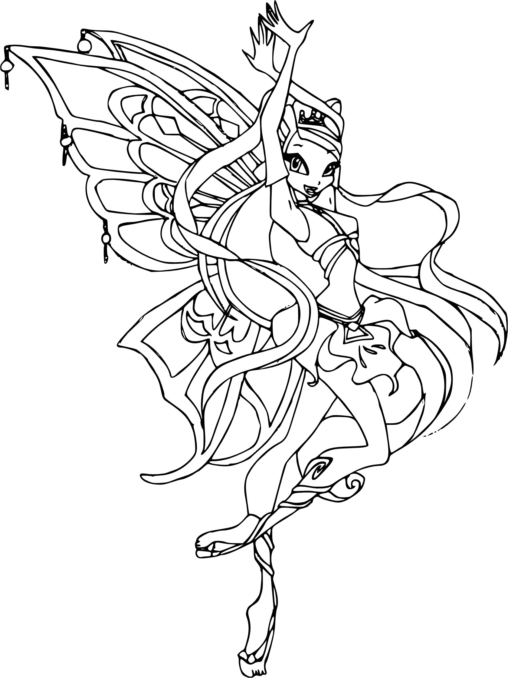 Coloriage A Imprimer Gratuit Winx Nouveau Coloriage De Winx Enchantix Gratuit A Imprimer