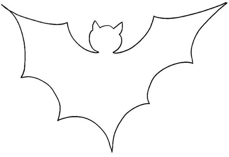 Coloriage A Imprimer Halloween Chauve souris Pochoir Chauve souris À Imprimer Halloween