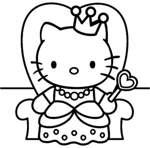 Coloriage à Imprimer Hello Kitty Coeur 19 Dessins De Coloriage Hello Kitty Coeur à Imprimer