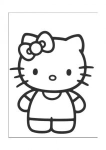 Coloriage A Imprimer Hello Kitty Noel Gratuit Hello Kitty Coloring Pages 3