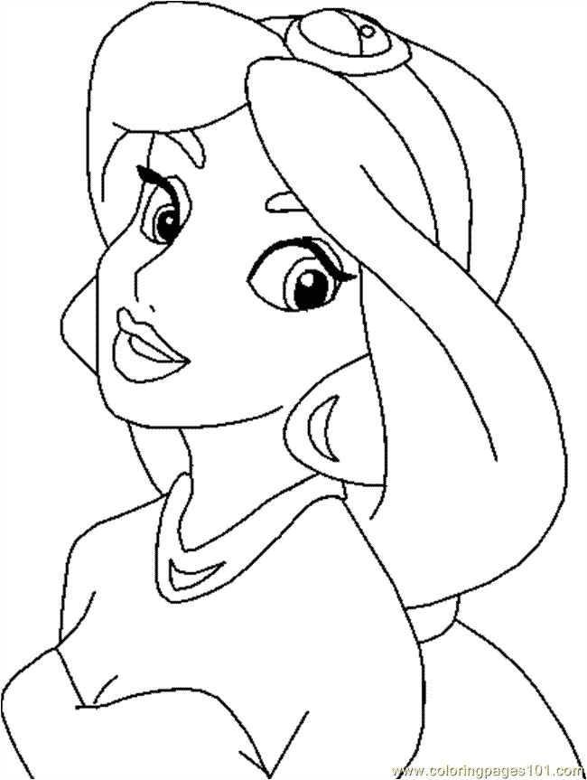 Coloriage A Imprimer Jasmine Princess Jasmine Coloring Pages Free Printable Coloring