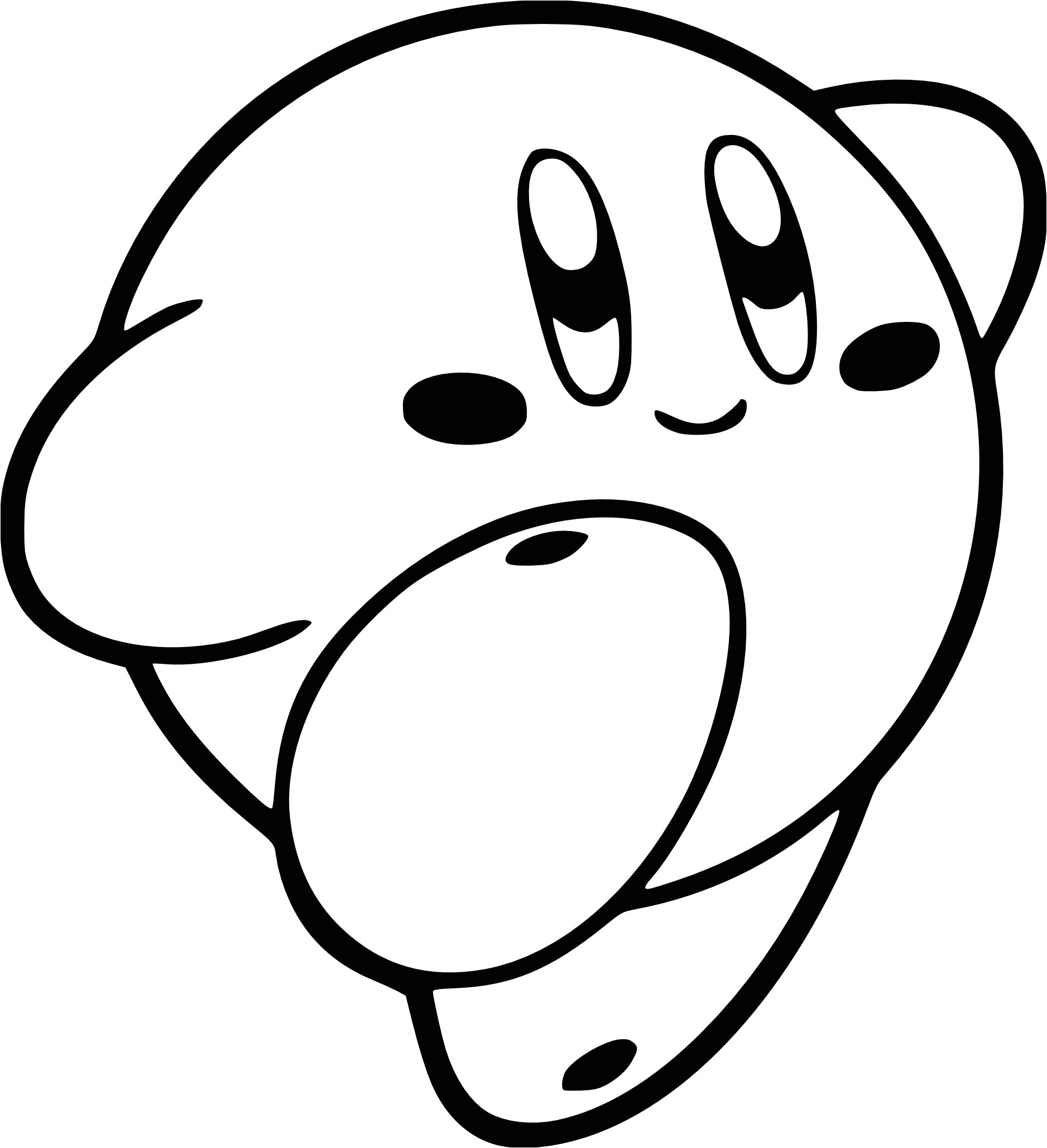 Coloriage à Imprimer Kirby Coloriage Kirby à Imprimer