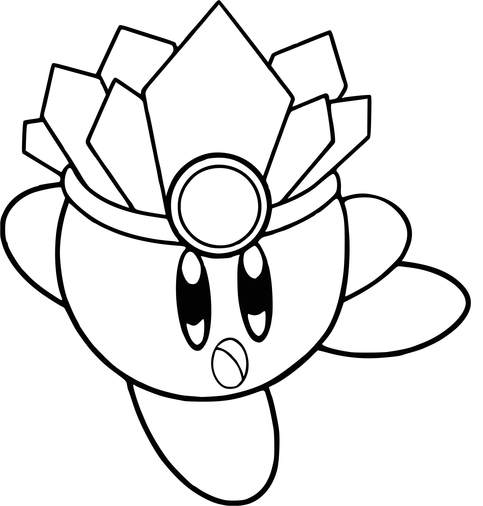 Coloriage à Imprimer Kirby Coloriage Kirby à Imprimer Sur Coloriages Fo