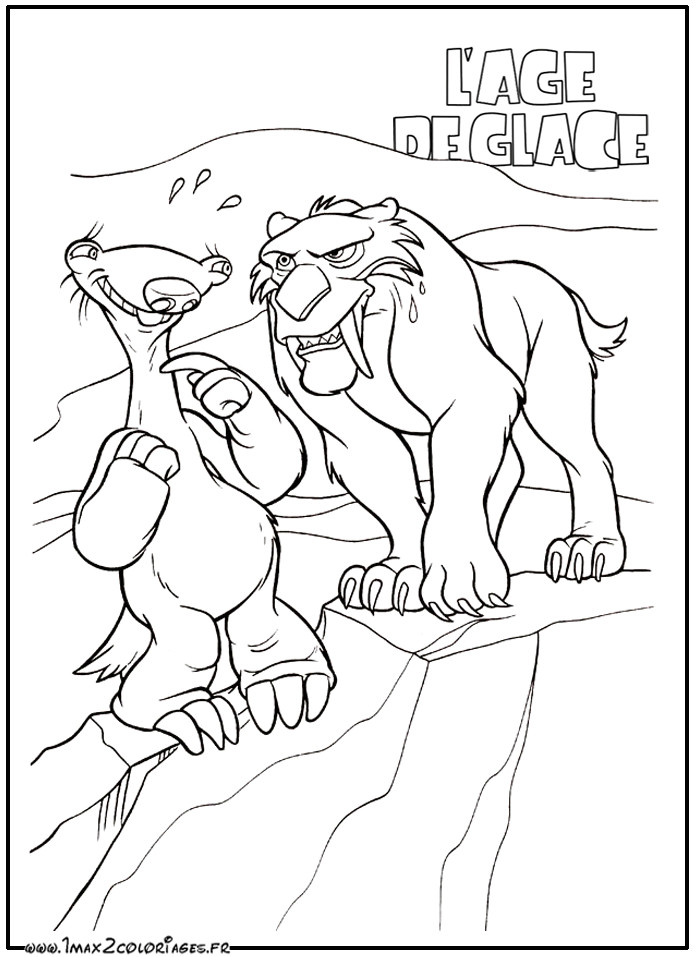 Coloriage A Imprimer L Age De Glace Coloriage Magique Addition Coloriage Glace   Imprimer