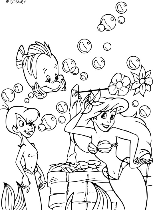 Coloriage A Imprimer La Petite Sirene Coloriage La Petite Sirène à Imprimer Sur Coloriages Fo