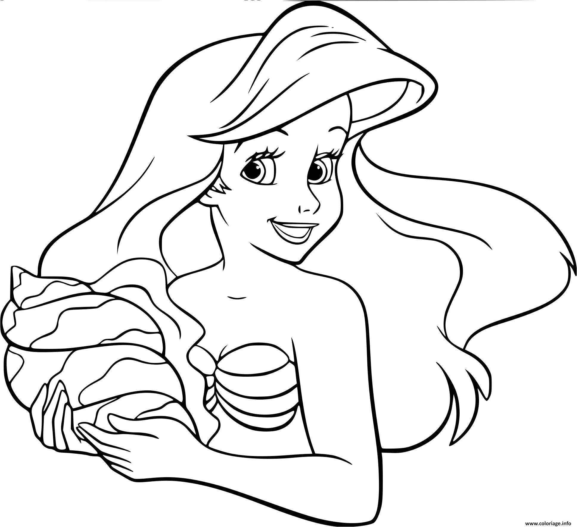 Coloriage A Imprimer La Petite Sirene Coloriage La Petite Sirene Jecolorie