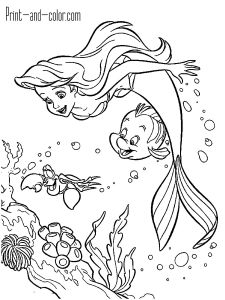 Coloriage A Imprimer La Petite Sirene the Little Mermaid Coloring Pages