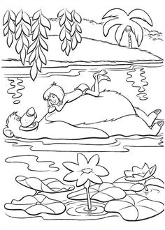 Coloriage A Imprimer Le Livre De La Jungle 13 Meilleures Images Du Tableau Coloriage Le Livre De La
