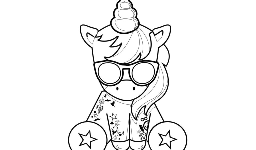 Coloriage A Imprimer Licorne Kawaii | danieguto.net