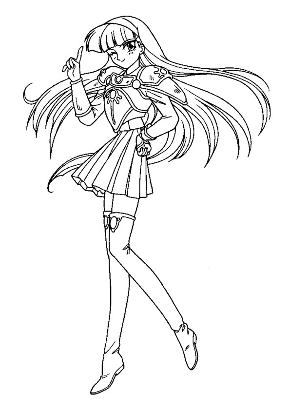 Coloriage A Imprimer Manga Fille Coloriage   Imprimer Manga Pour Fille