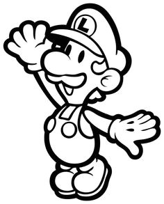 Coloriage A Imprimer Mario Et Luigi 46 Meilleures Images Du Tableau Coloriage Mario